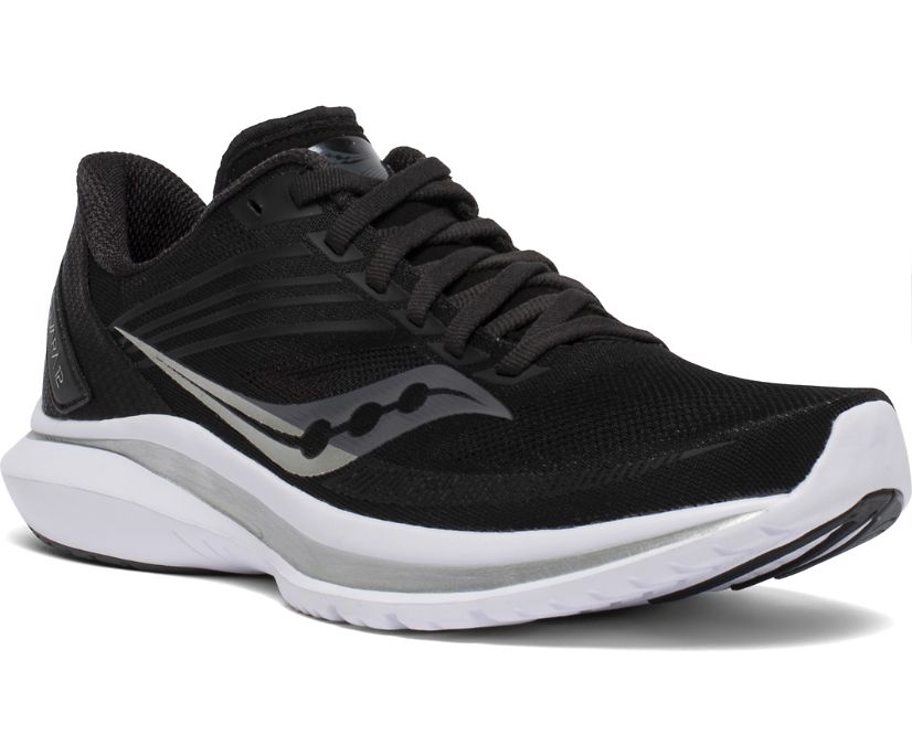 Saucony Kinvara 12 Women's Running Shoes Black / Silver | Canada 168SGLO